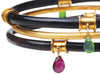 06. Classic Black Horn Bangle
