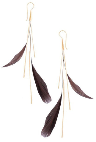 01. Bird Feather Stardust Earrings
