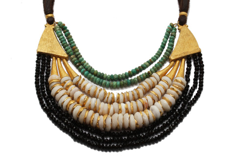 Golden Puka Necklace